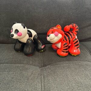 Vintage Fisher Price Amazing Animals Panda and Tiger